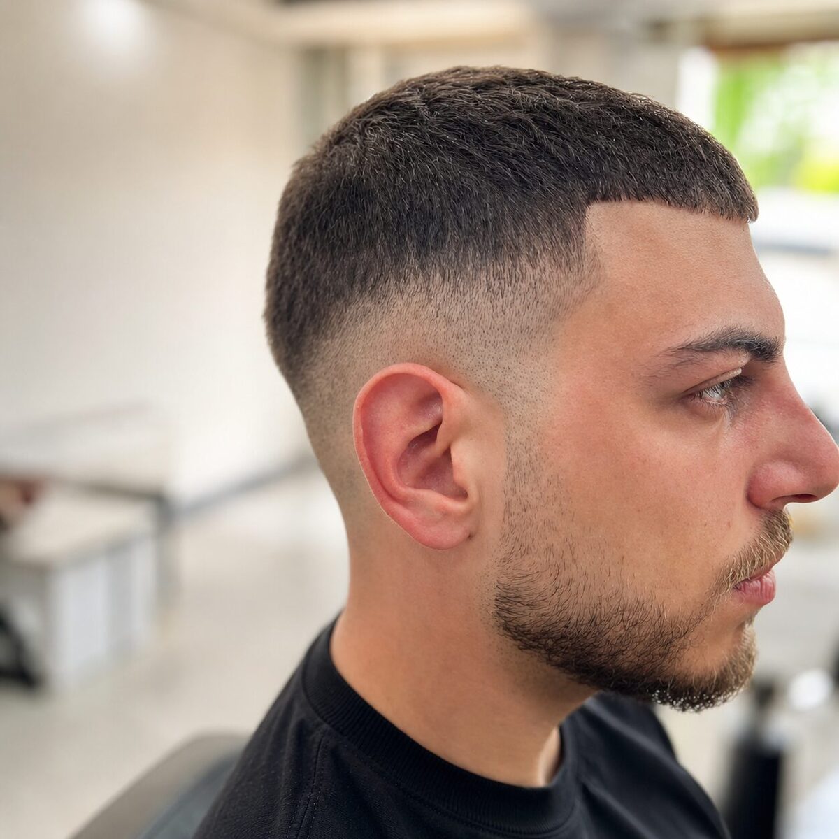 Saç modeli kesim sonucu, görünüm 1
