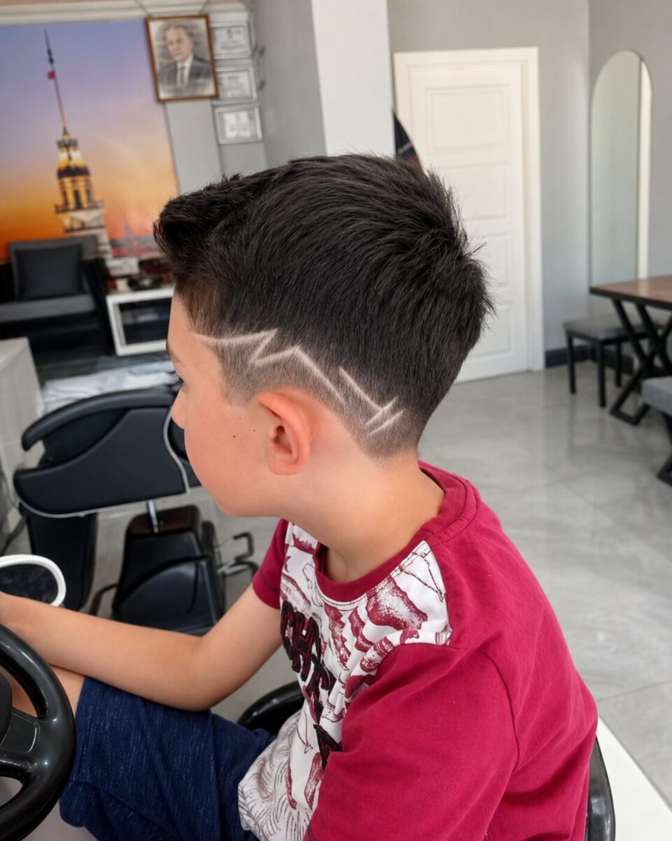 Saç modeli kesim sonucu, görünüm 2