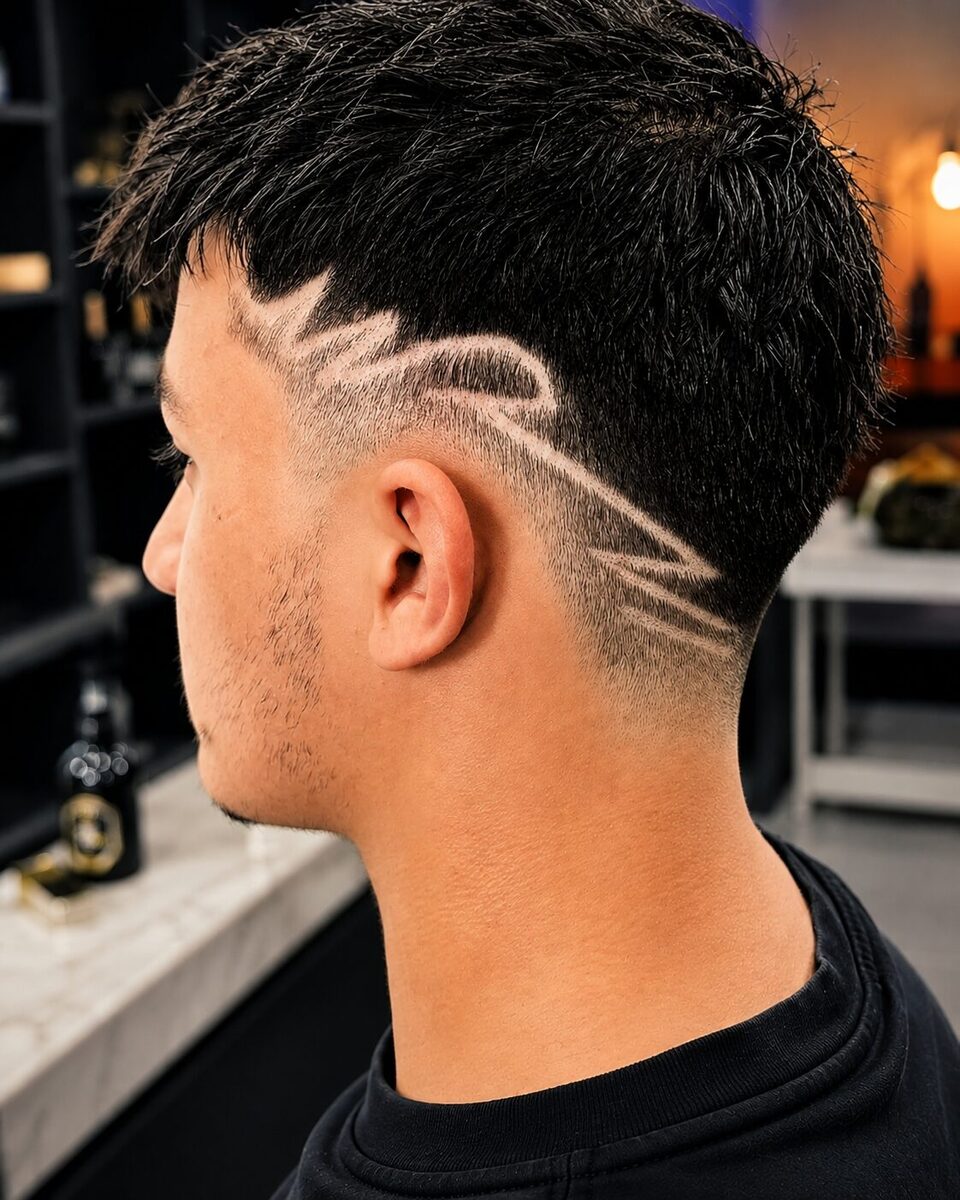 Berber Yahya creative fade saç kesimi, görünüm 2