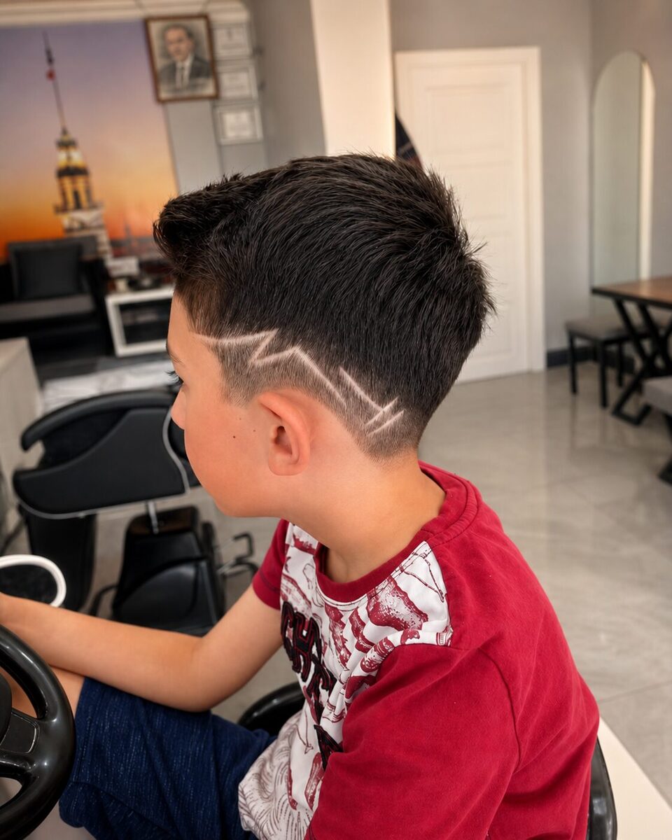 Berber Yahya creative fade saç kesimi, görünüm 4